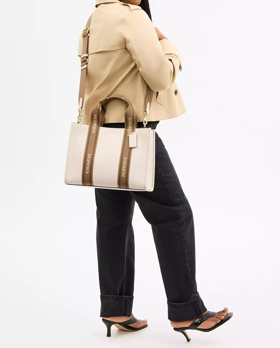 Smith Tote Bag Chalk Multi Coach