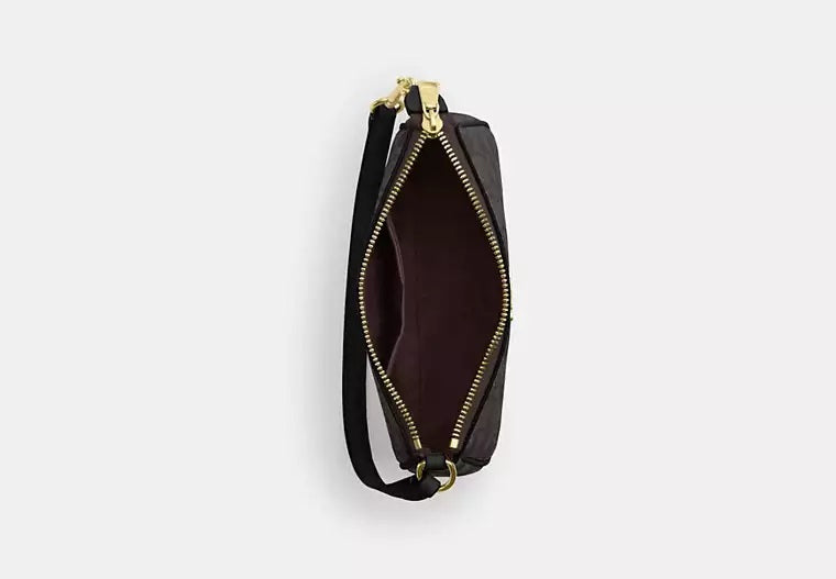 Nolita 19 In Signature Canvas Walnut Black Coach