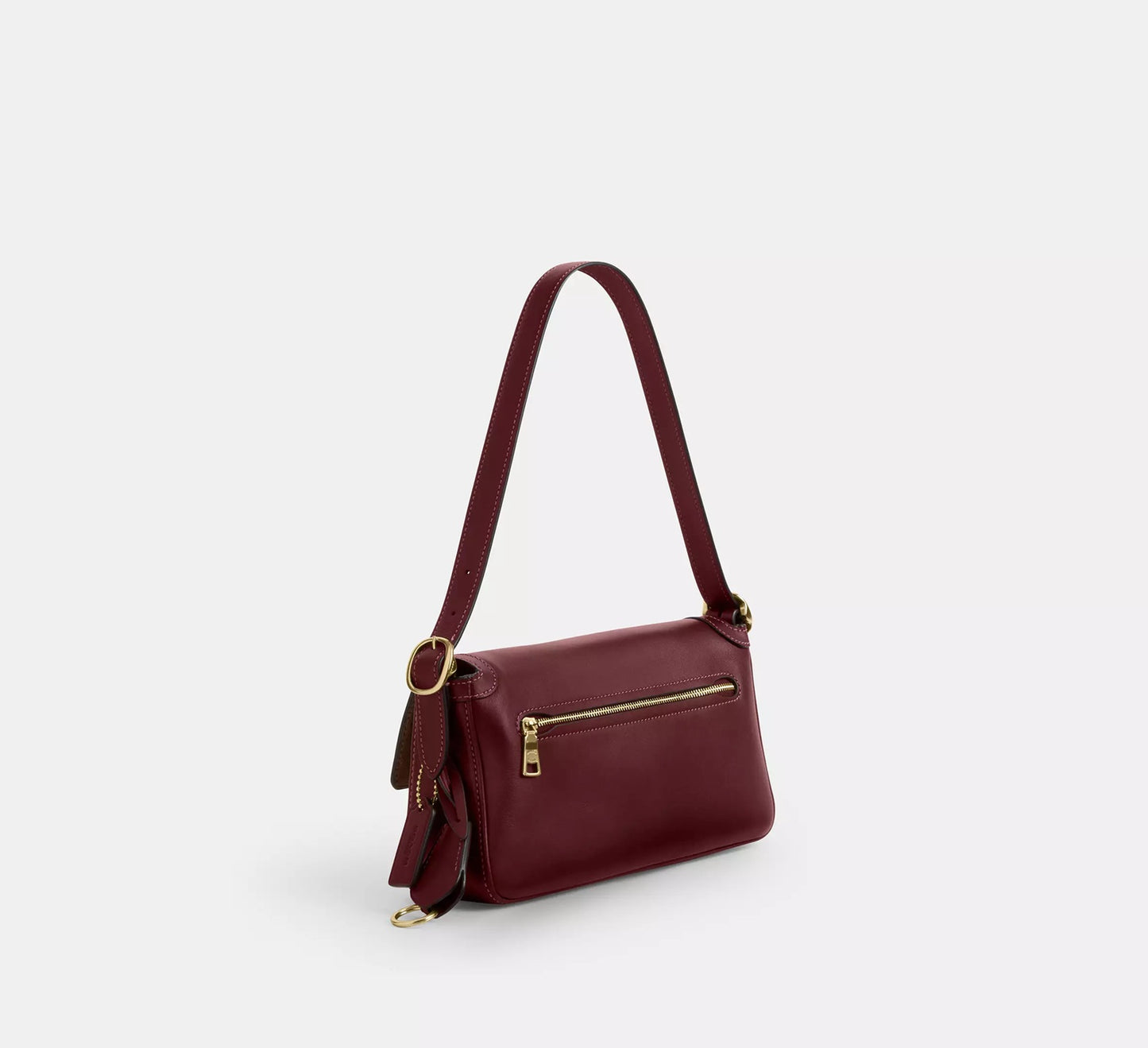 Etta Small Flap Shoulder Bag Maroon Coach