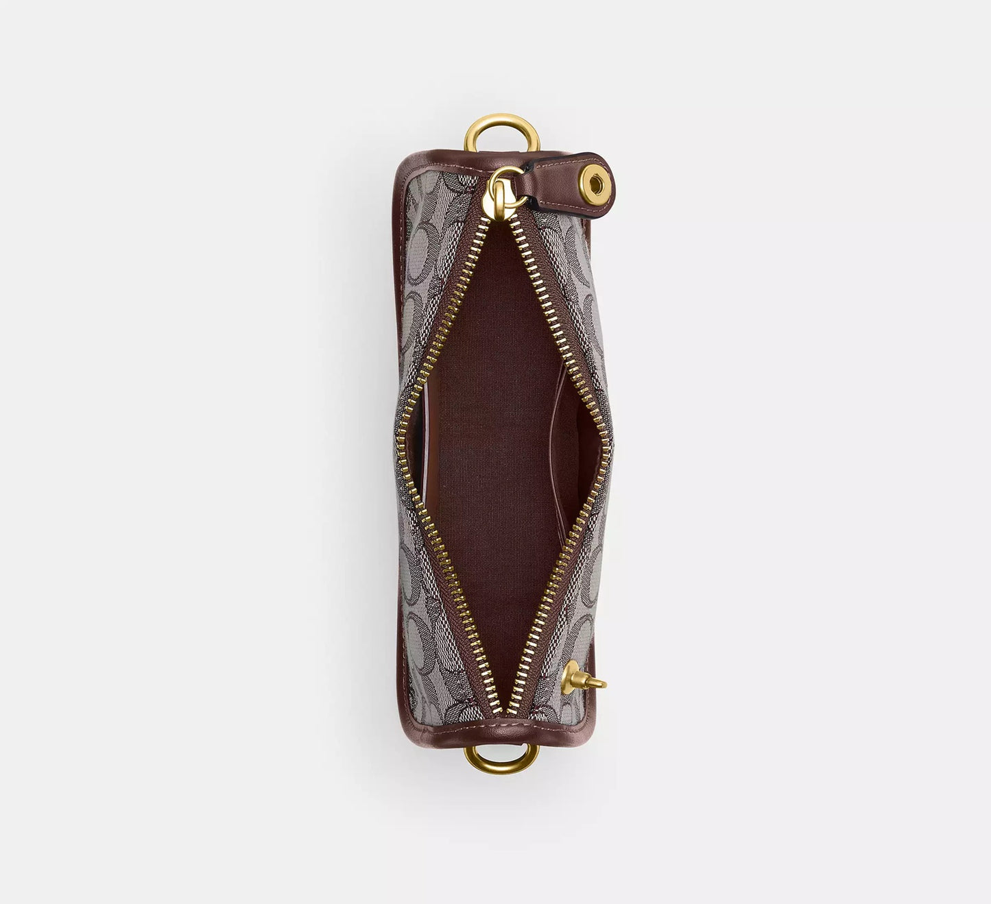 Swinger Bag 20 In Signature Jacquard Oak Maple Coach