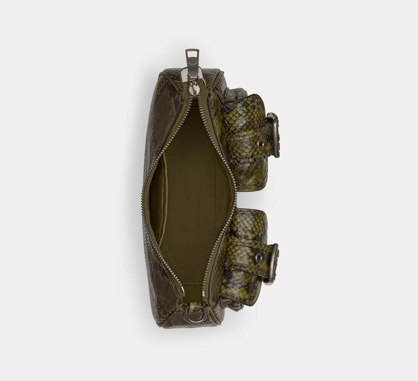 Ashton Bag With Snake Print Olive Multi Coach