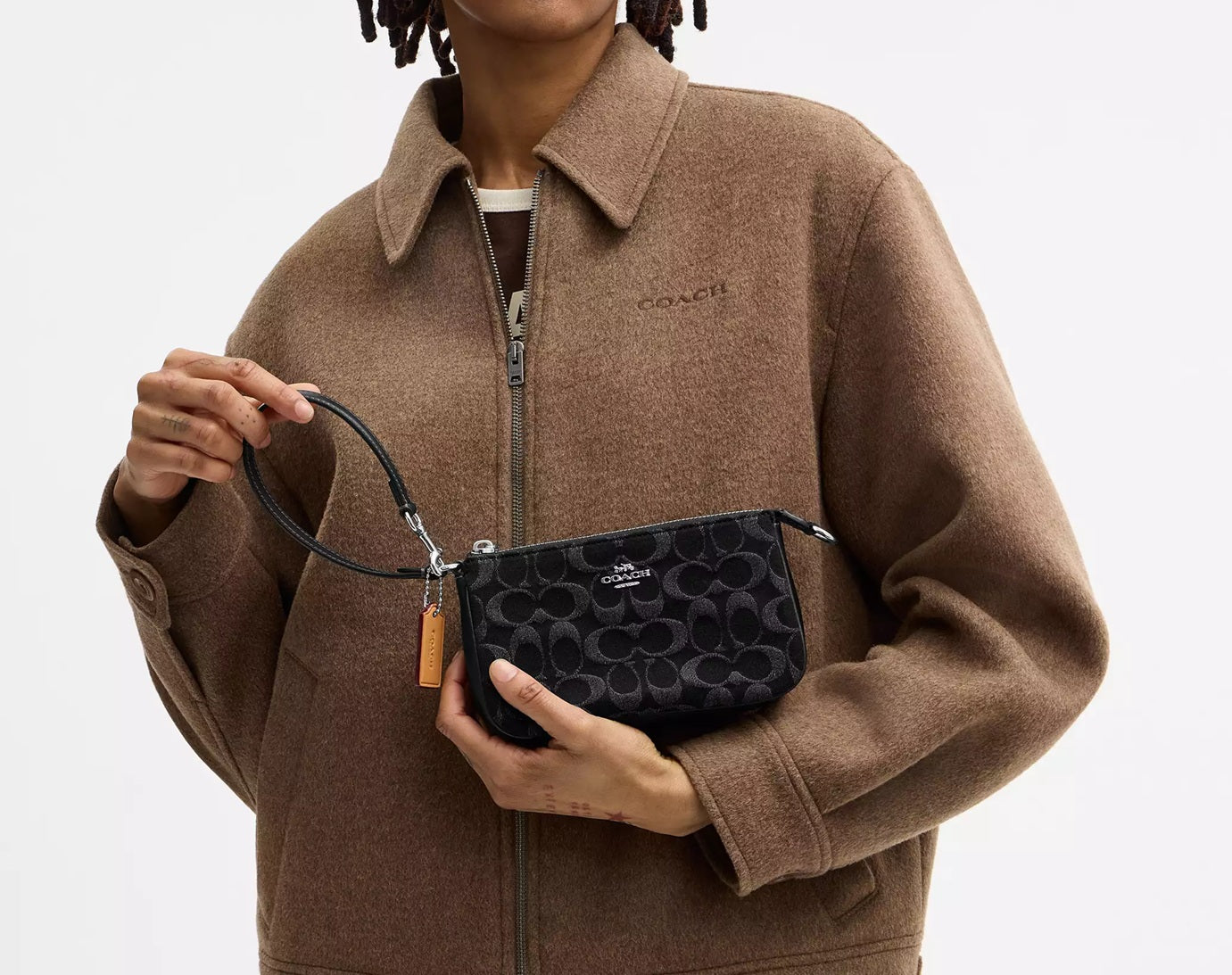 Nolita 19 In Signature Denim Black Coach