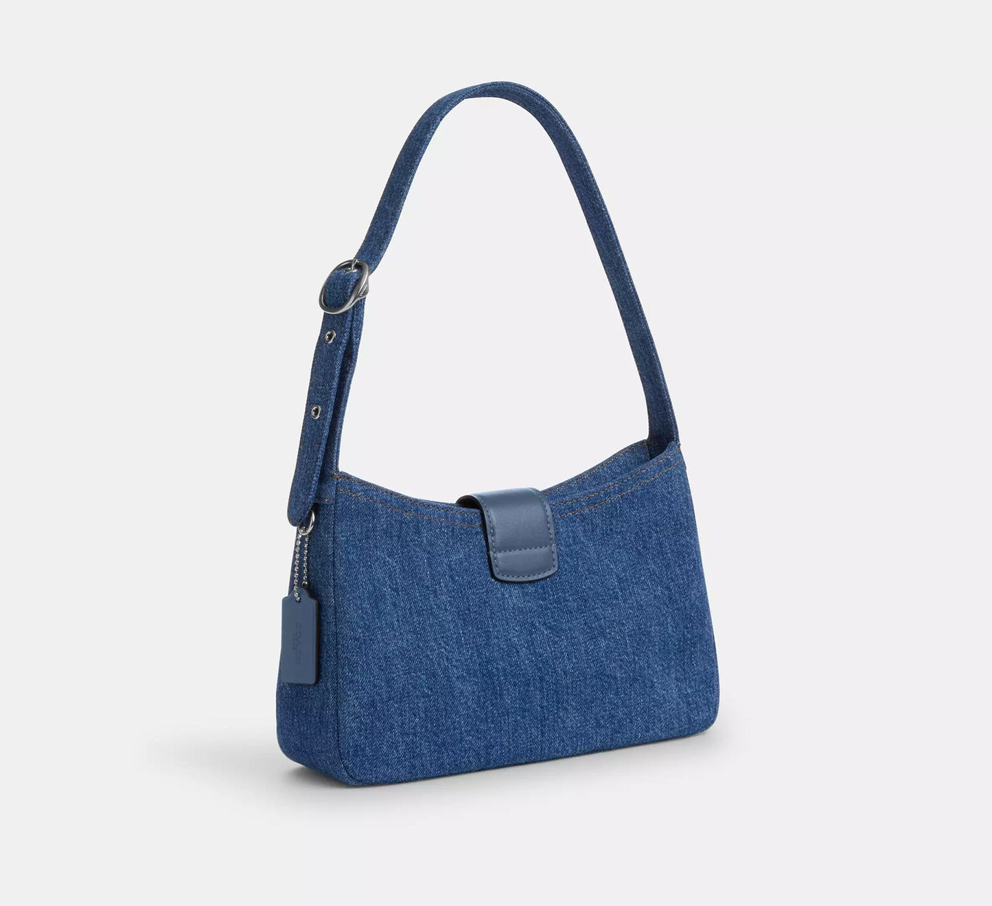 Eliza Shoulder Bag In Signature Denim Indigo Coach
