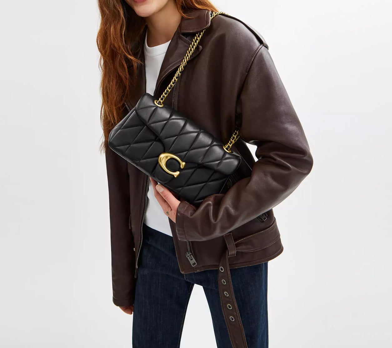 Tabby Shoulder Bag 26 With Pillow Quilting Black Coach