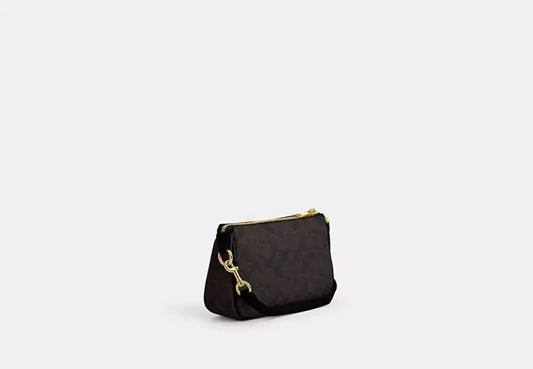 Nolita 19 In Signature Canvas Walnut Black Coach