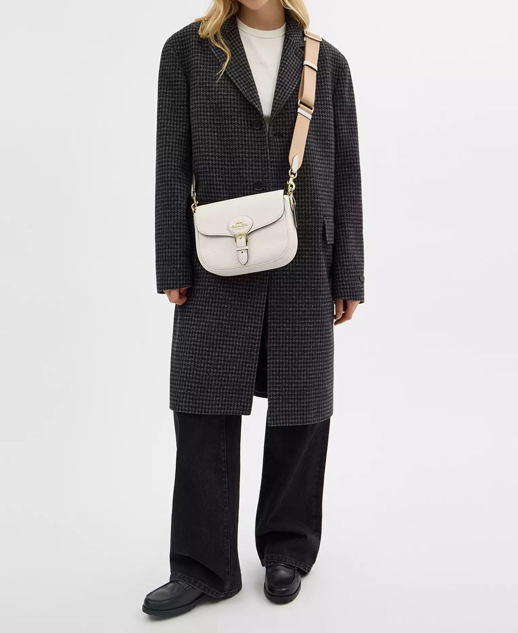 Amelia Saddle Bag Chalk Coach