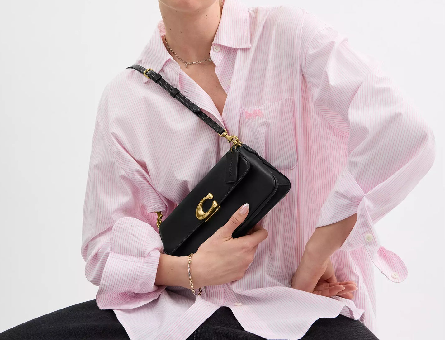 Jet Shoulder Bag Black Coach
