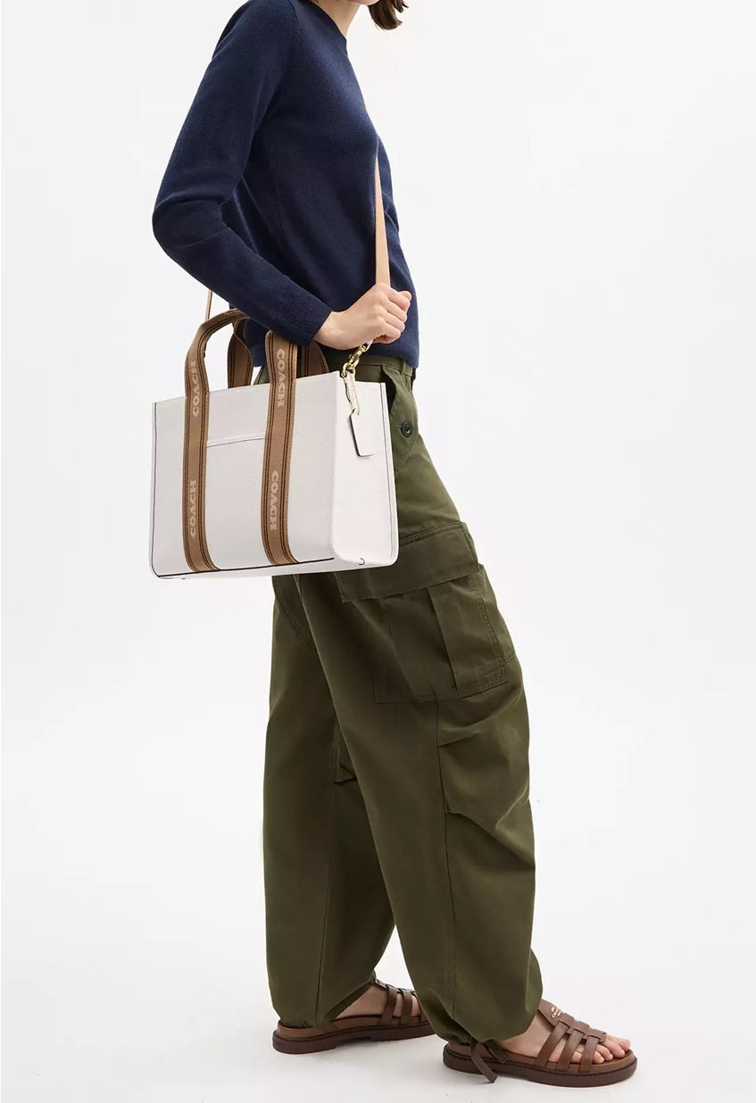 Smith Tote Bag Chalk Multi Coach