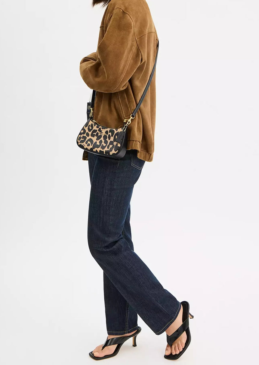 Teri Shoulder Bag With Leopard Print Leopard Multi Coach