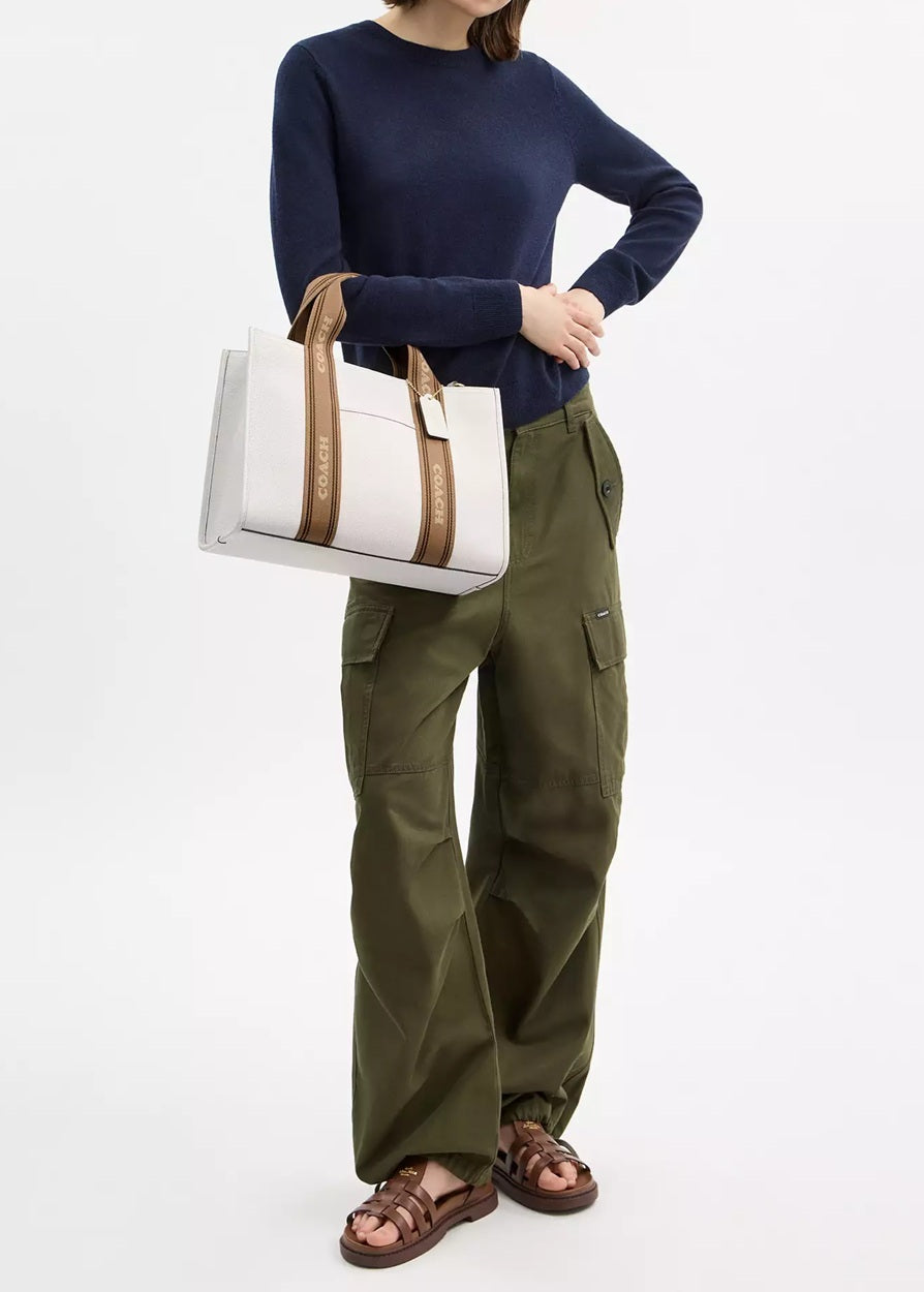 Smith Tote Bag Chalk Multi Coach