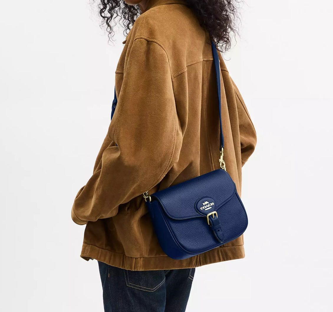 Amelia Saddle Bag Deep Blue Coach