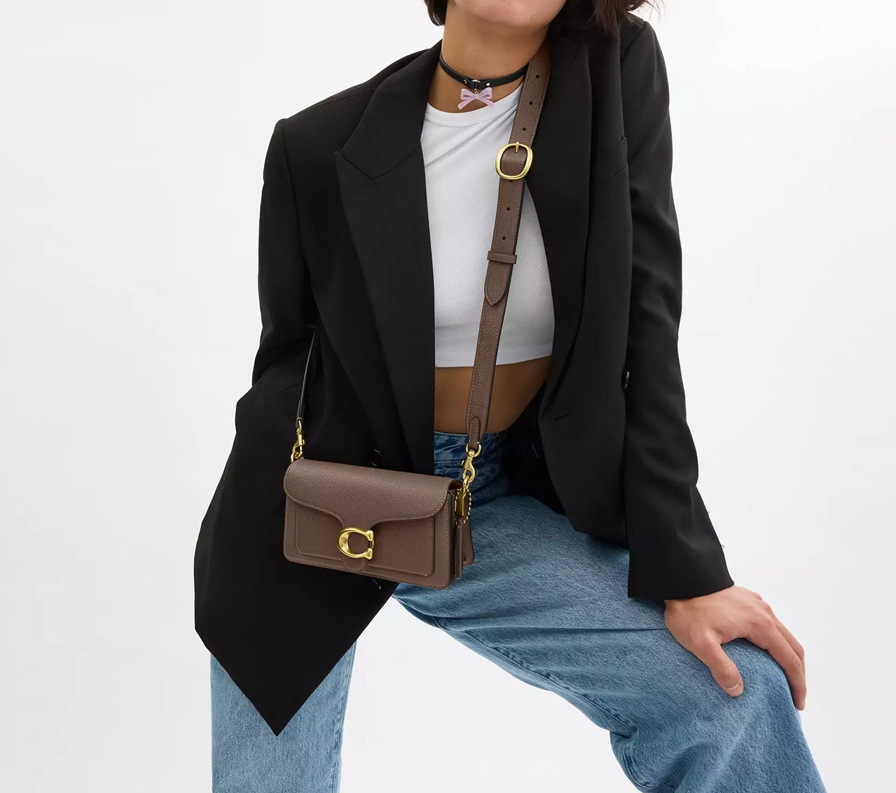 Tabby Shoulder Bag 20 Dark Stone Coach