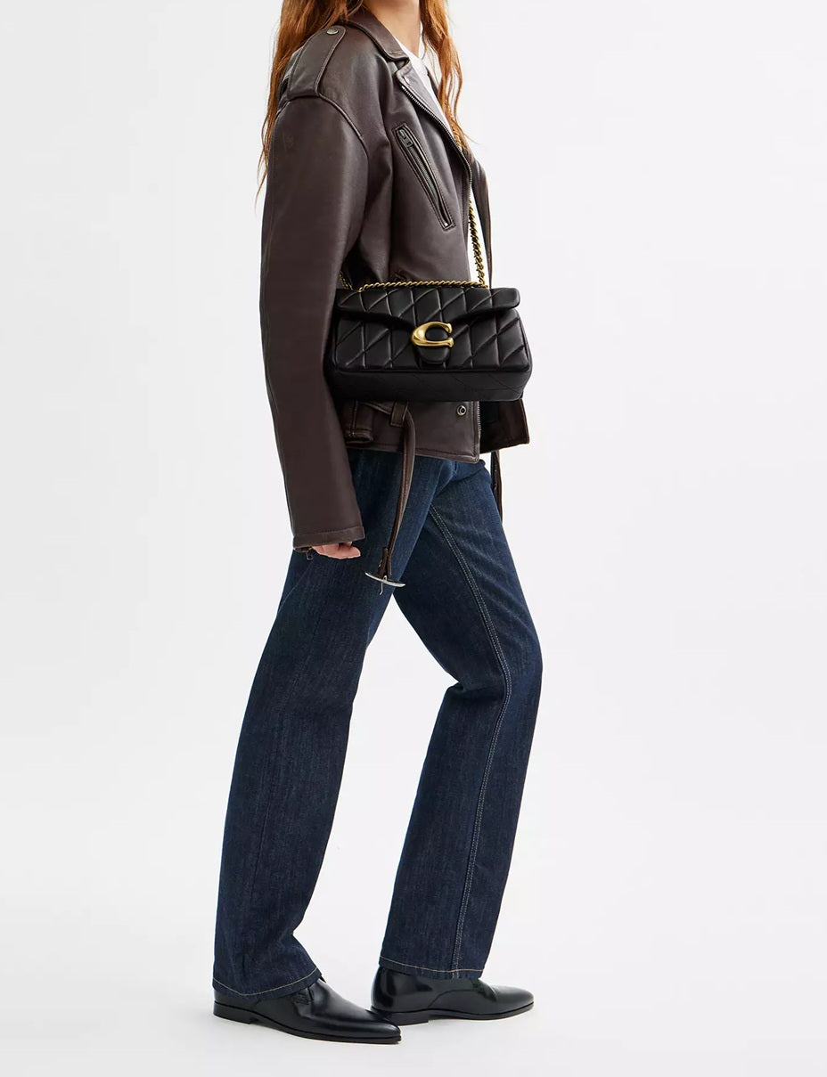 Tabby Shoulder Bag 26 With Pillow Quilting Black Coach