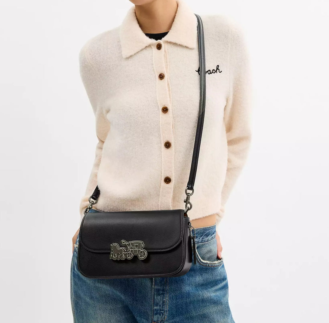 Harper Shoulder Bag Gunmetal Black Coach