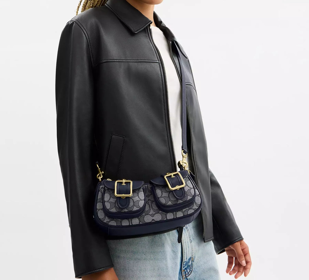 Ashton Bag In Signature Jacquard Midnight Navy Coach