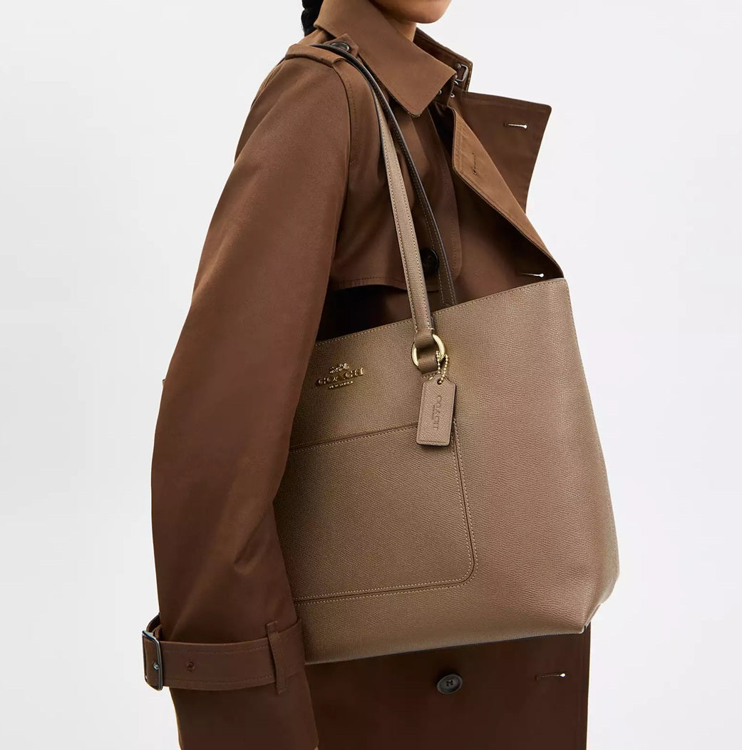Station Tote Bag Dark Stone Coach