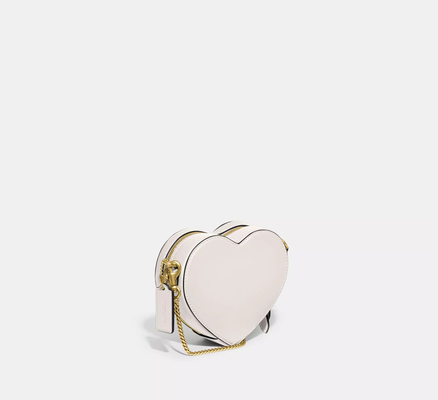 Heart Crossbody Bag 14 Chalk Coach