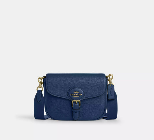Amelia Saddle Bag Deep Blue Coach