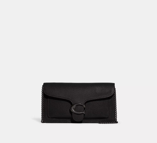 Tabby Chain Clutch Black Coach