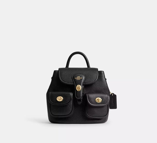 Hadley Backpack Gold Black Coach