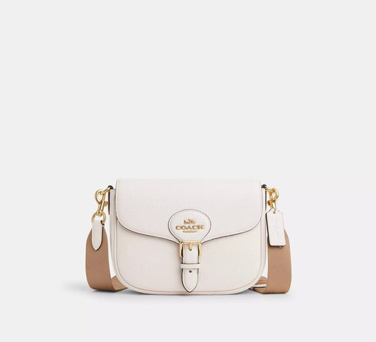 Amelia Saddle Bag Chalk Coach
