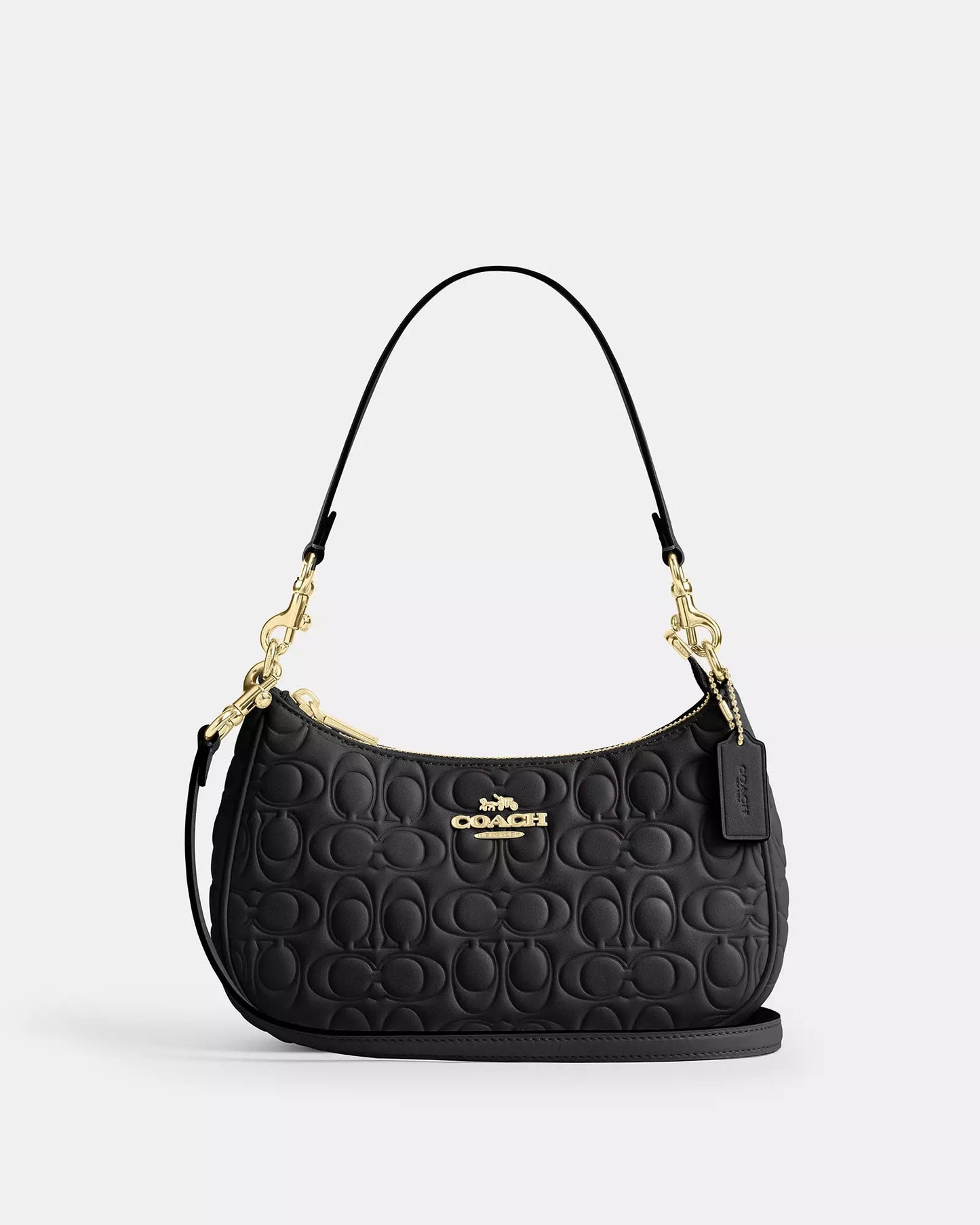 Teri Shoulder Bag In Signature Leather Bag Black Coach