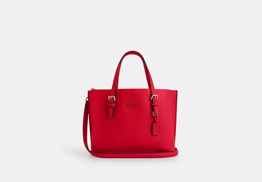 Mollie Tote Bag 25 Bold Red Coach