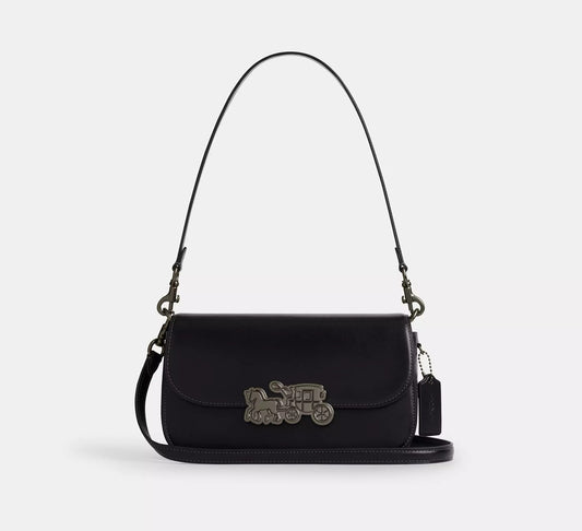 Harper Shoulder Bag Gunmetal Black Coach