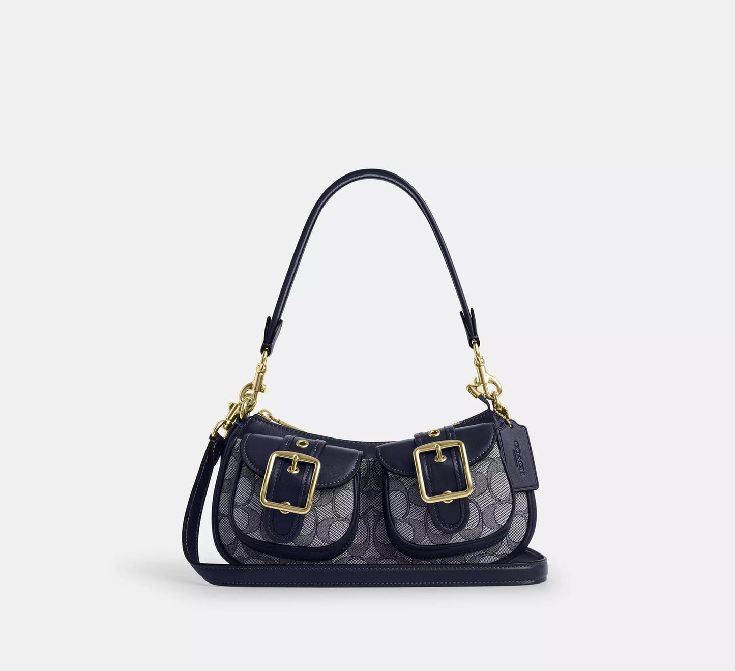 Ashton Bag In Signature Jacquard Midnight Navy Coach