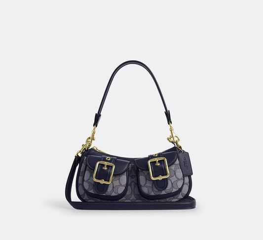 Ashton Bag In Signature Jacquard Midnight Navy Coach