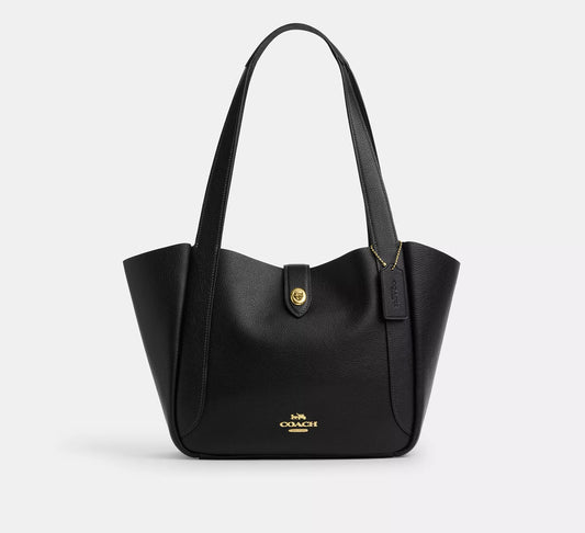 Hadley Turnlock Tote Bag Black Coach