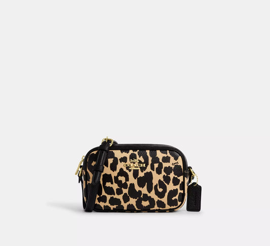 Mini Jamie Camera Bag With Leopard Print Leopard Multi Coach