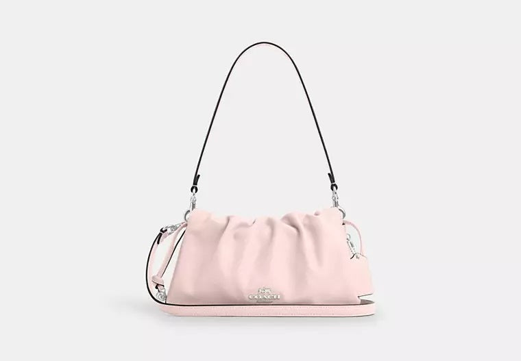 Faye Shoulder Bag With Ruching Blush Coach
