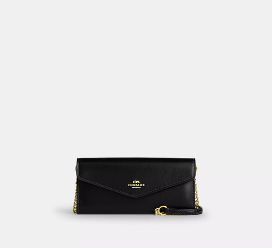 Klare Wallet With Chain Black Coach
