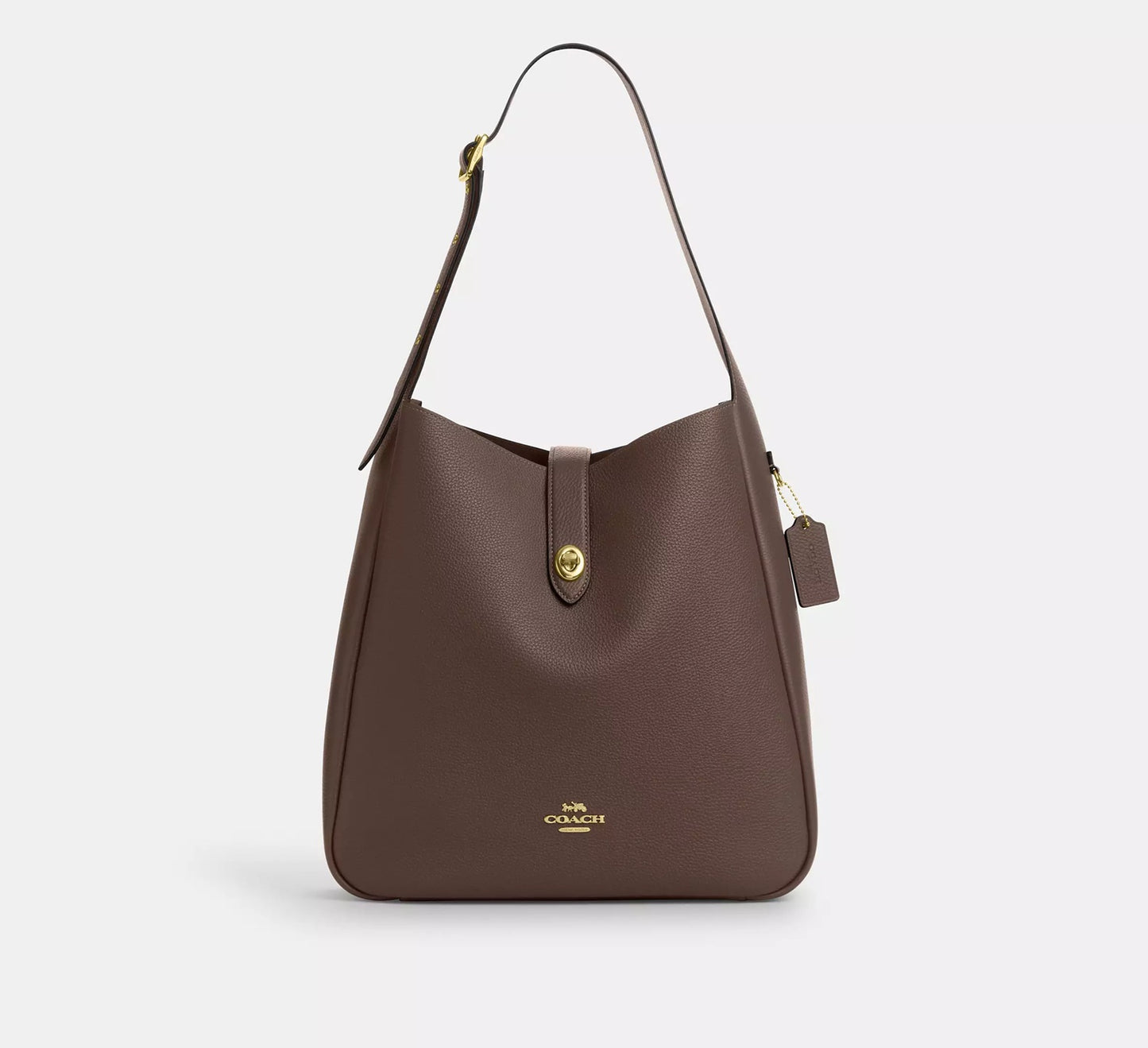Hadley Large Shoulder Bag Dark Stone Coach