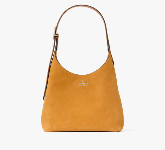 454 Suede Small Shoulder Bag Squash Blossom Kate Spade