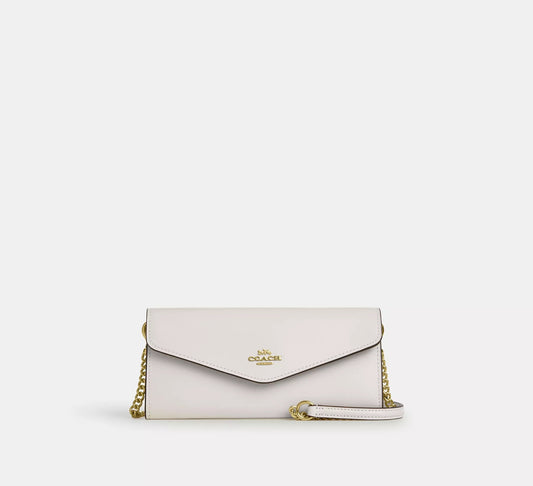 Klare Wallet With Chain Chalk Coach