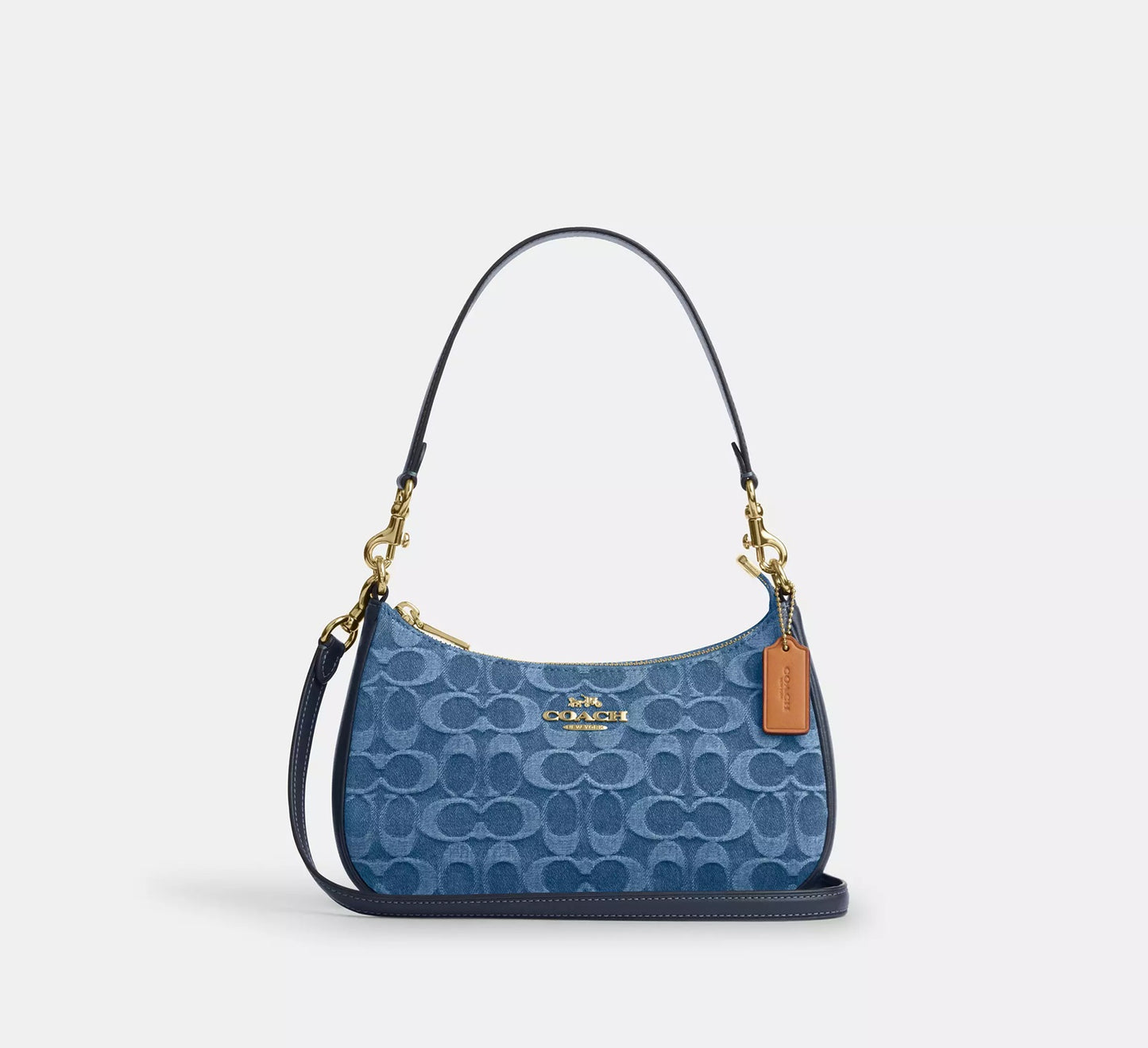 Teri Shoulder Bag In Signature Denim Indigo Coach