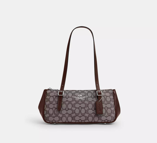 Asher Shoulder Bag In Signature Jacquard Oak Maple Coach