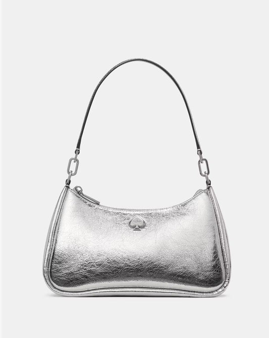 Kayla Small Convertible Shoulder Bag Silver Kate Spade