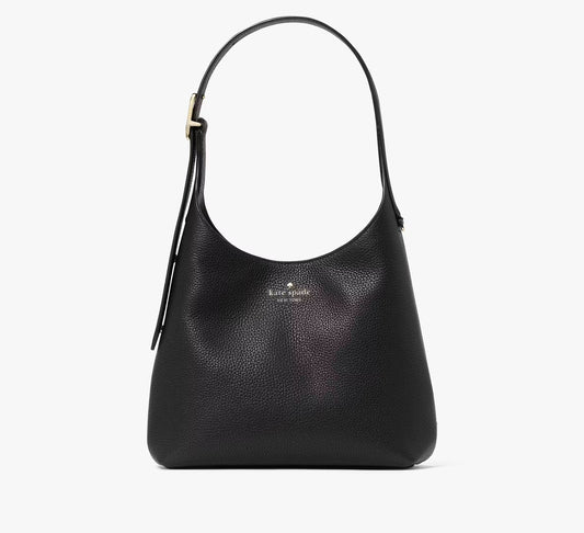 454 Suede Small Shoulder Bag Black Kate Spade