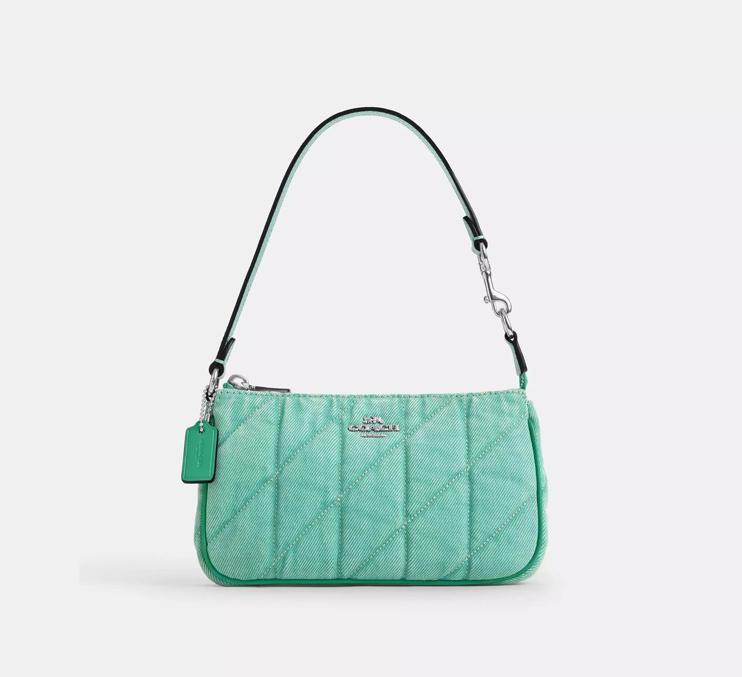 Nolita 19 Bag Quilted Denim Green Coach