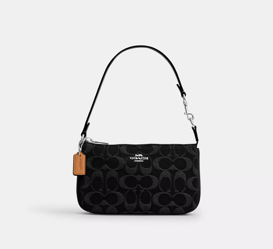 Nolita 19 In Signature Denim Black Coach