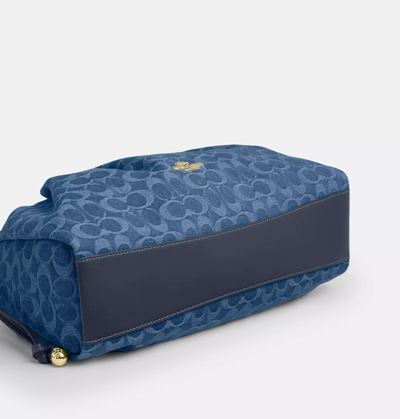 Faye Large Shoulder Bag In Signature Denim Indigo Coach