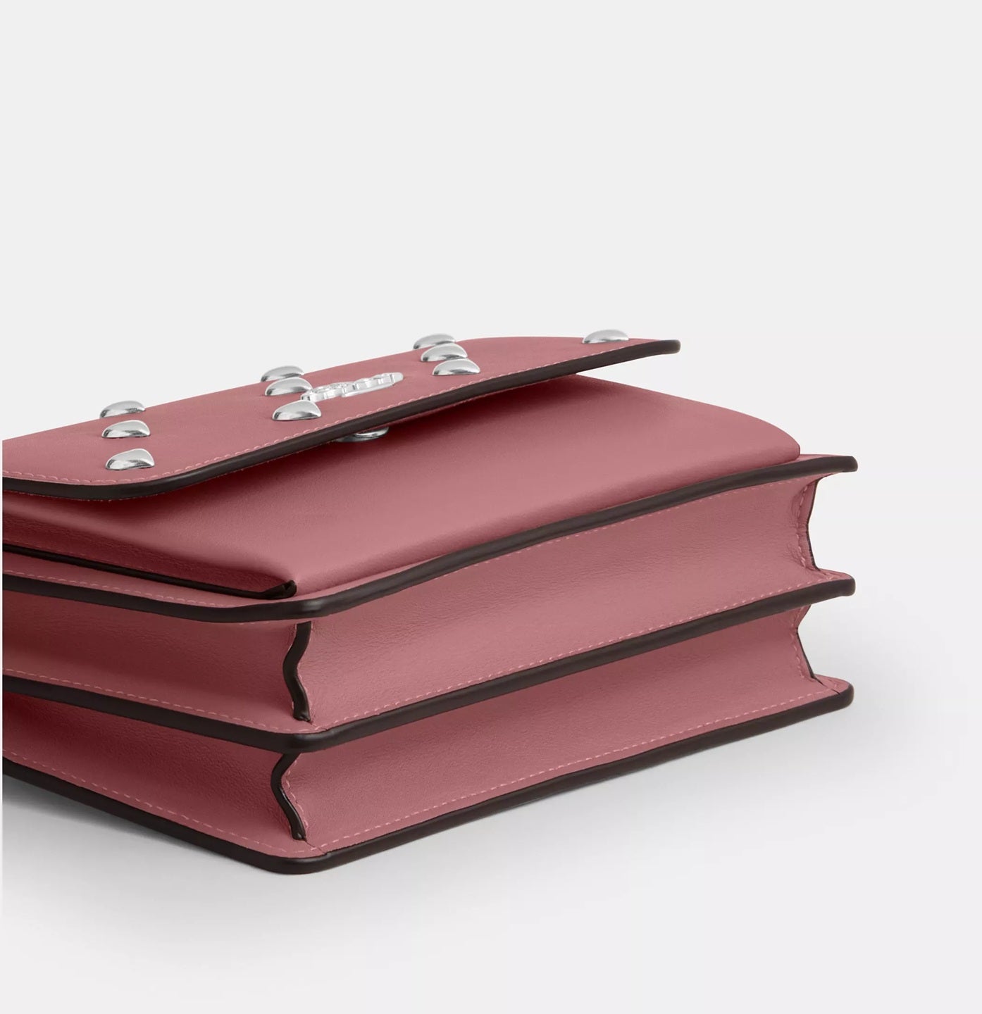 Mini Klare Crossbody Bag With Heart Rivets Peony Coach