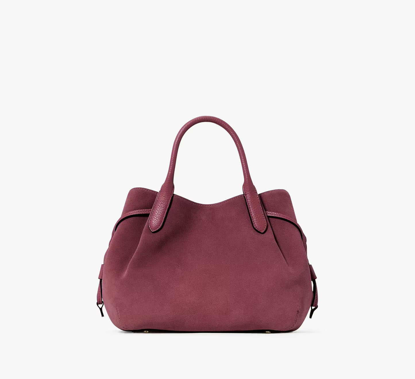 Dumpling Suede Small Satchel Bag Dark Merlot Kate Spade