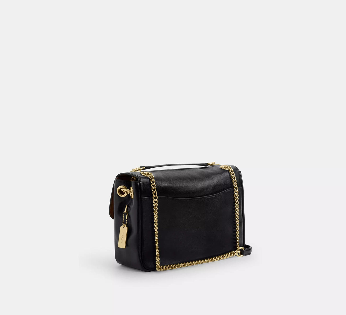 Elodie Crossbody Bag In Signature Canvas Walnut Black Coach