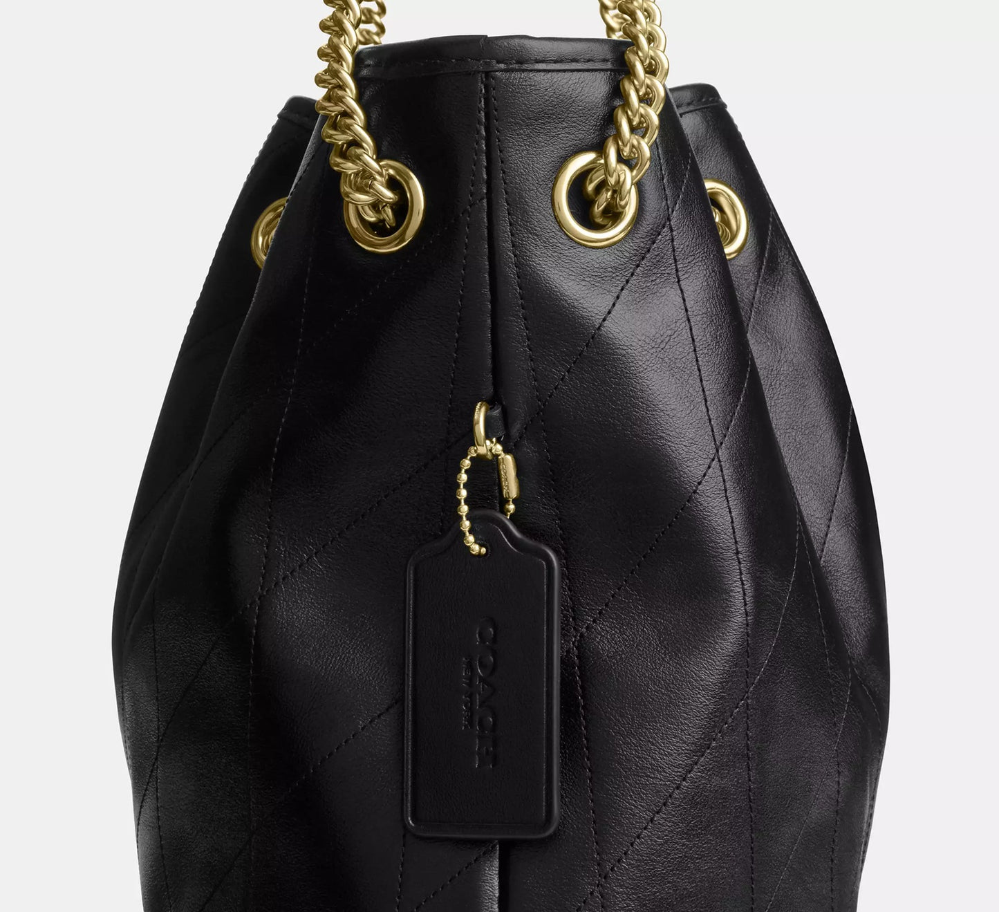 Evelyn Shoulder Bag With Quilting Black Coach