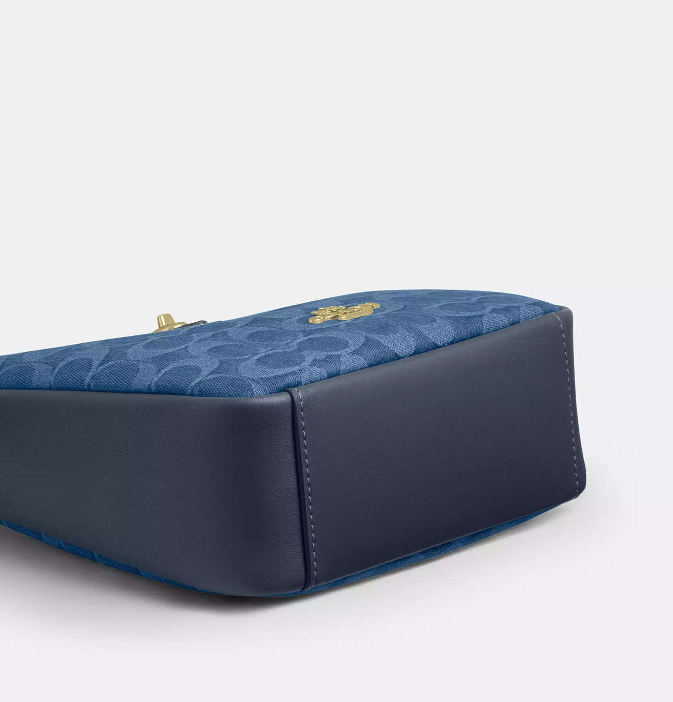 Hadley Mini Crossbody Bag In Signature Denim Indigo Coach