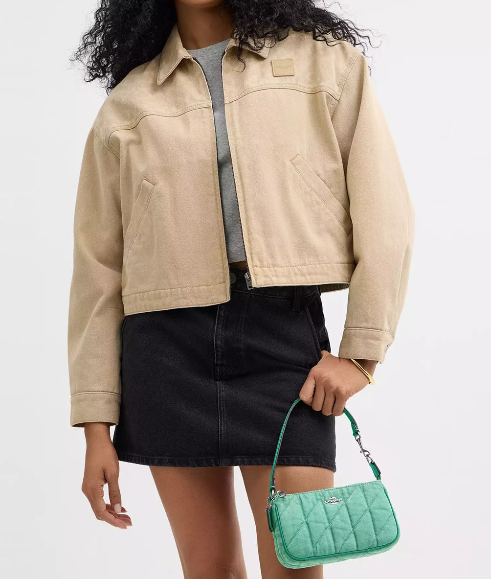Nolita 19 Bag Quilted Denim Green Coach
